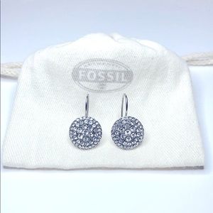 Fossil Glitz Disc Earrings